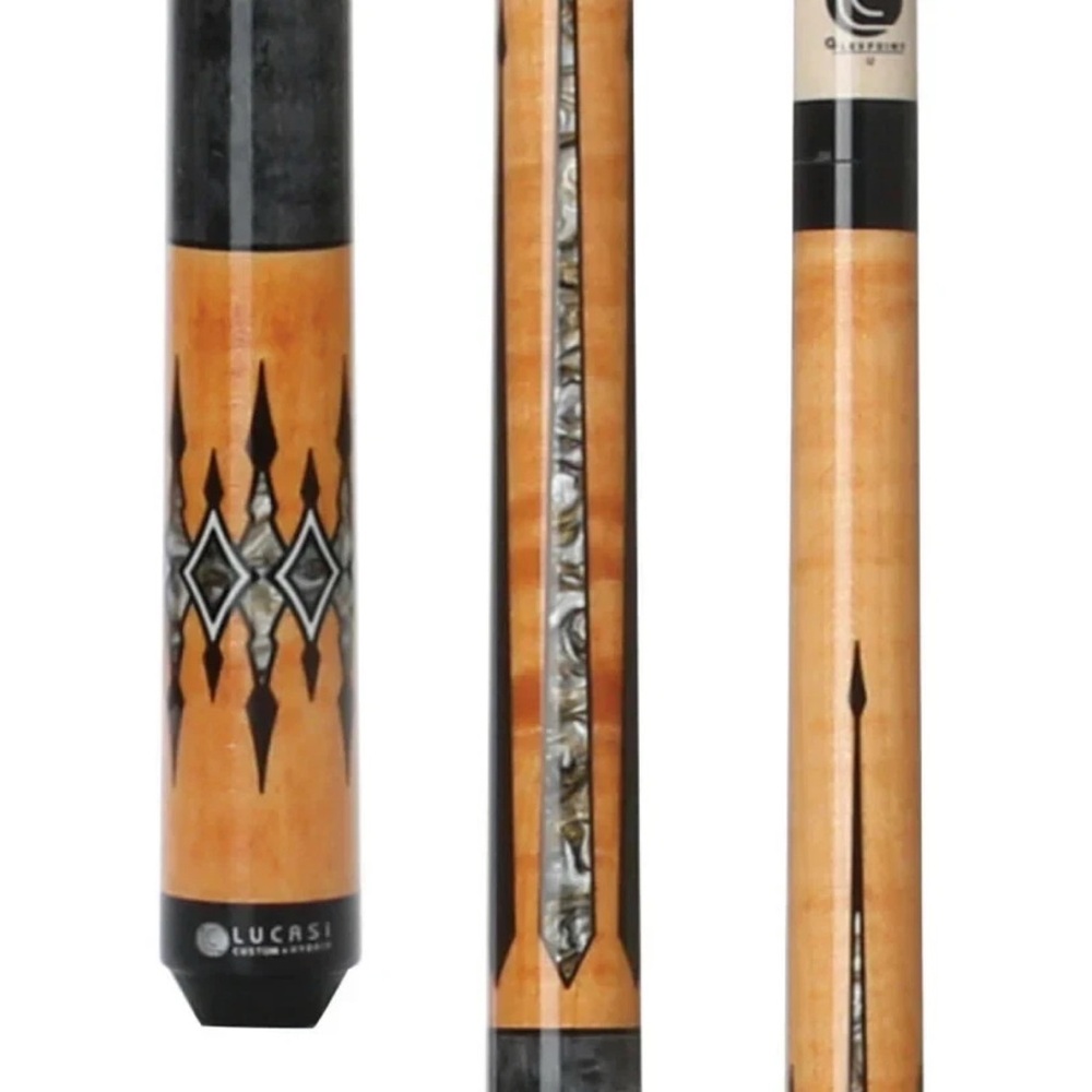 LUCASI CUSTOM + HYBRID LZC49 WRAPLESS POOL CUE 18oz or 19oz